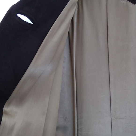 1940s Chocolate Brown Suede Coat Size Small - Picture 8 of 8